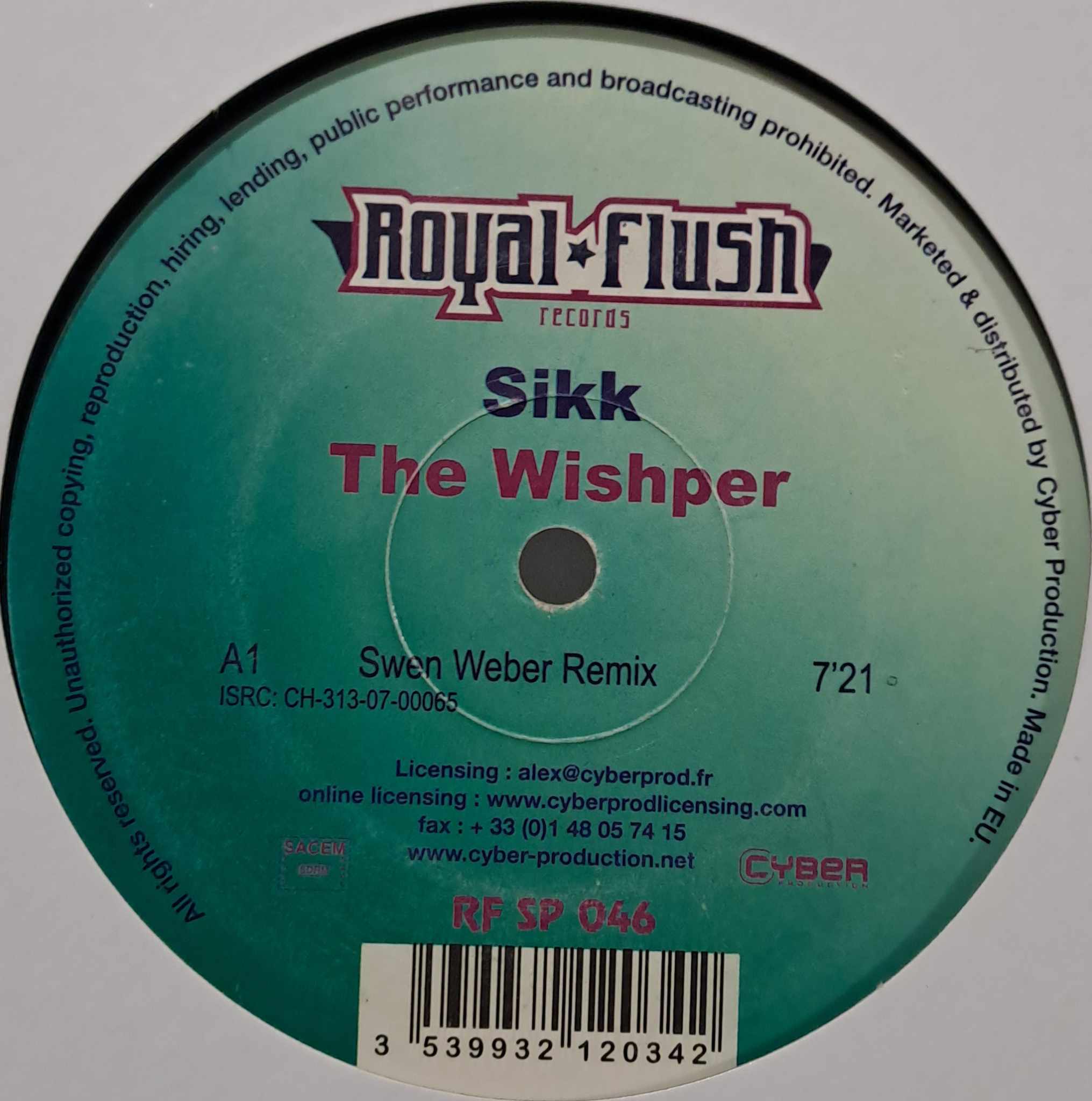 Royal Flush Records SP 046 - vinyle electro